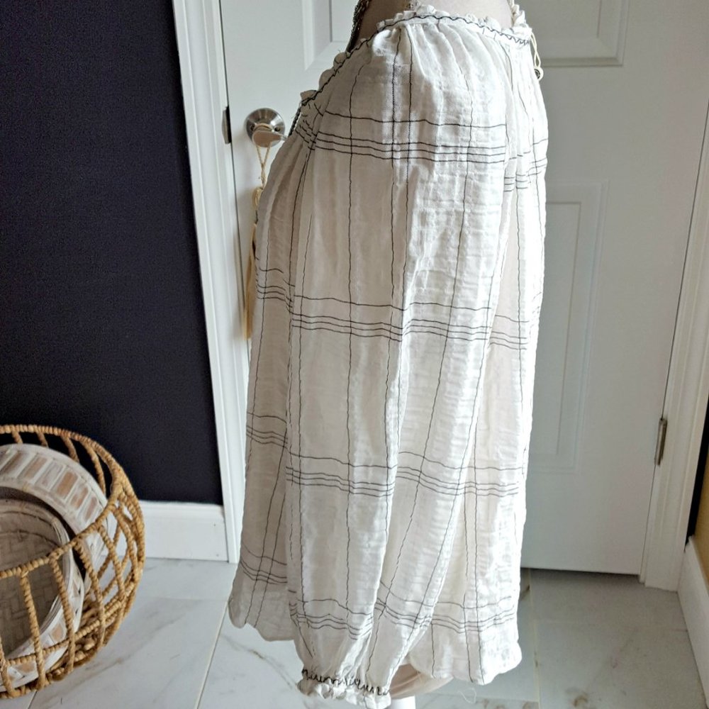 NWT! MSRP 78.00 BOHO Gauzy TUNIC BLOUSE SZ XL - Picture 2 of 6